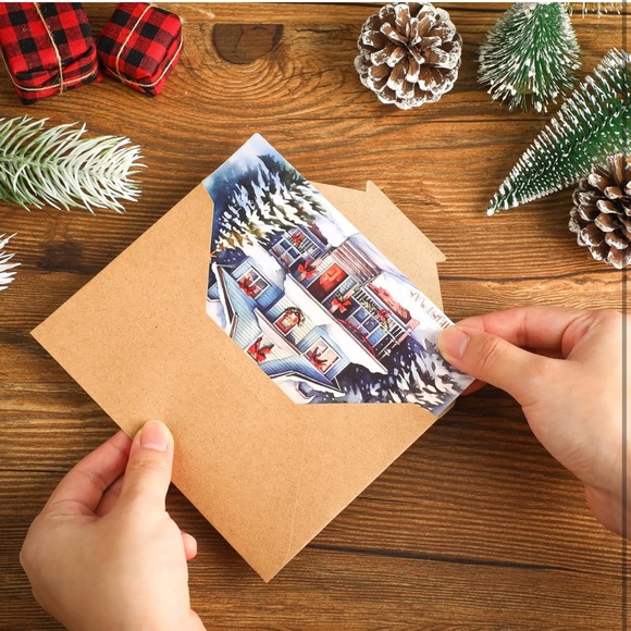 CHOLEMY 36 Christmas cards with envelopes 6 vintages styles 🌷 - Picture 8 of 10